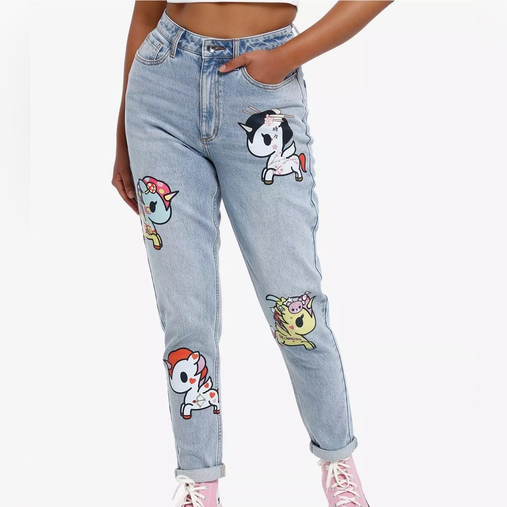Tokidoki Unicorn Mom Jeans Hot Topic‎
